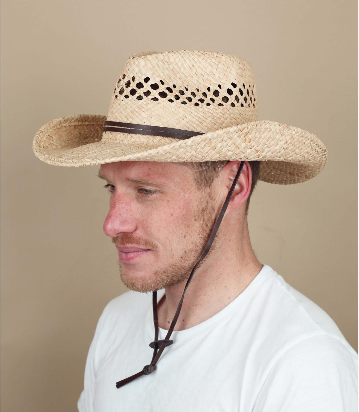 Stetson cowboy straw hat Larimore raffia